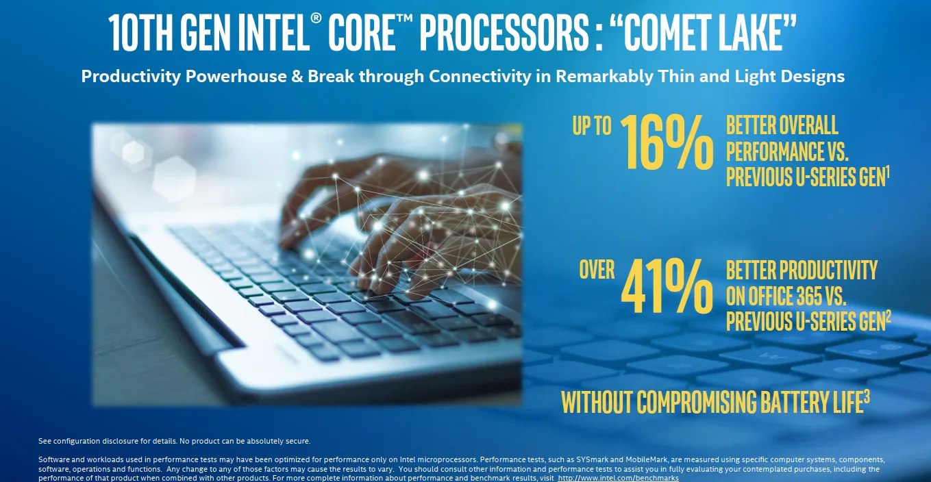 Intel mở rộng dòng bộ xử lý di động thế hệ thứ 10, nâng hiệu năng tăng thêm 2 con số