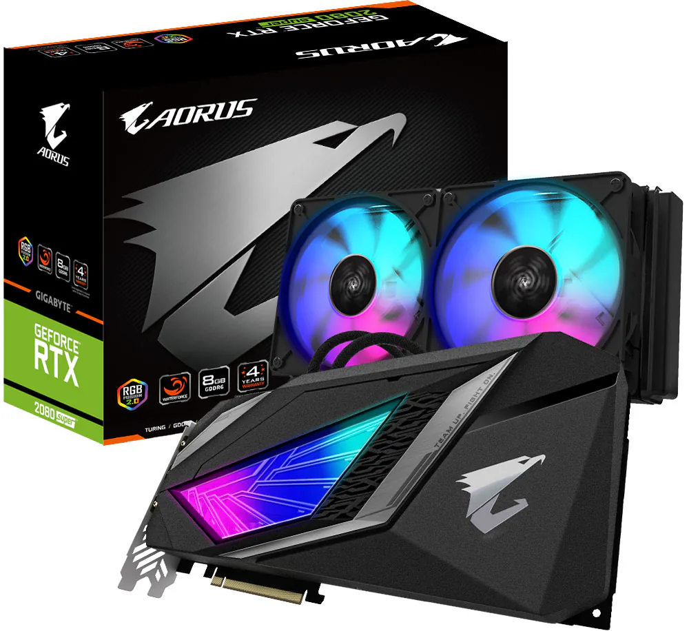 GIGABYTE trình làng card đồ hoạ tản nhiệt nước Aorus Liquid-Cooled GeForce RTX 2080 Super