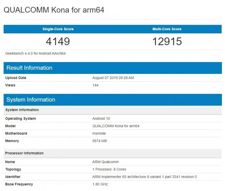 Lộ diện điểm benchmark con chip bí ẩn mới đánh bại mọi smartphone hiện tại, rất có thể là Snapdragon 865