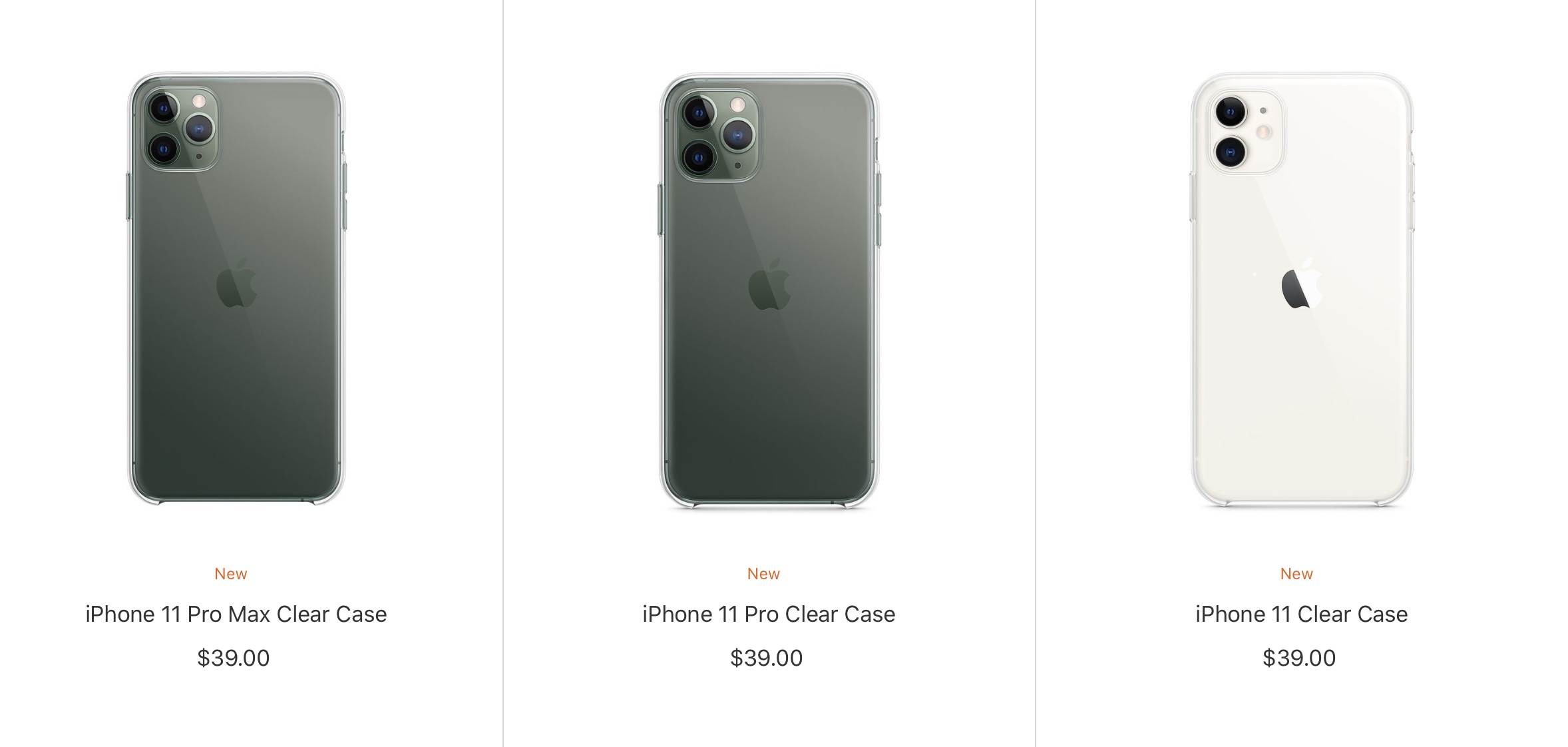 Apple bán case trong suốt (Clear Case) cho iPhone 11 Pro và iPhone 11 Pro Max, giá gần 1 triệu