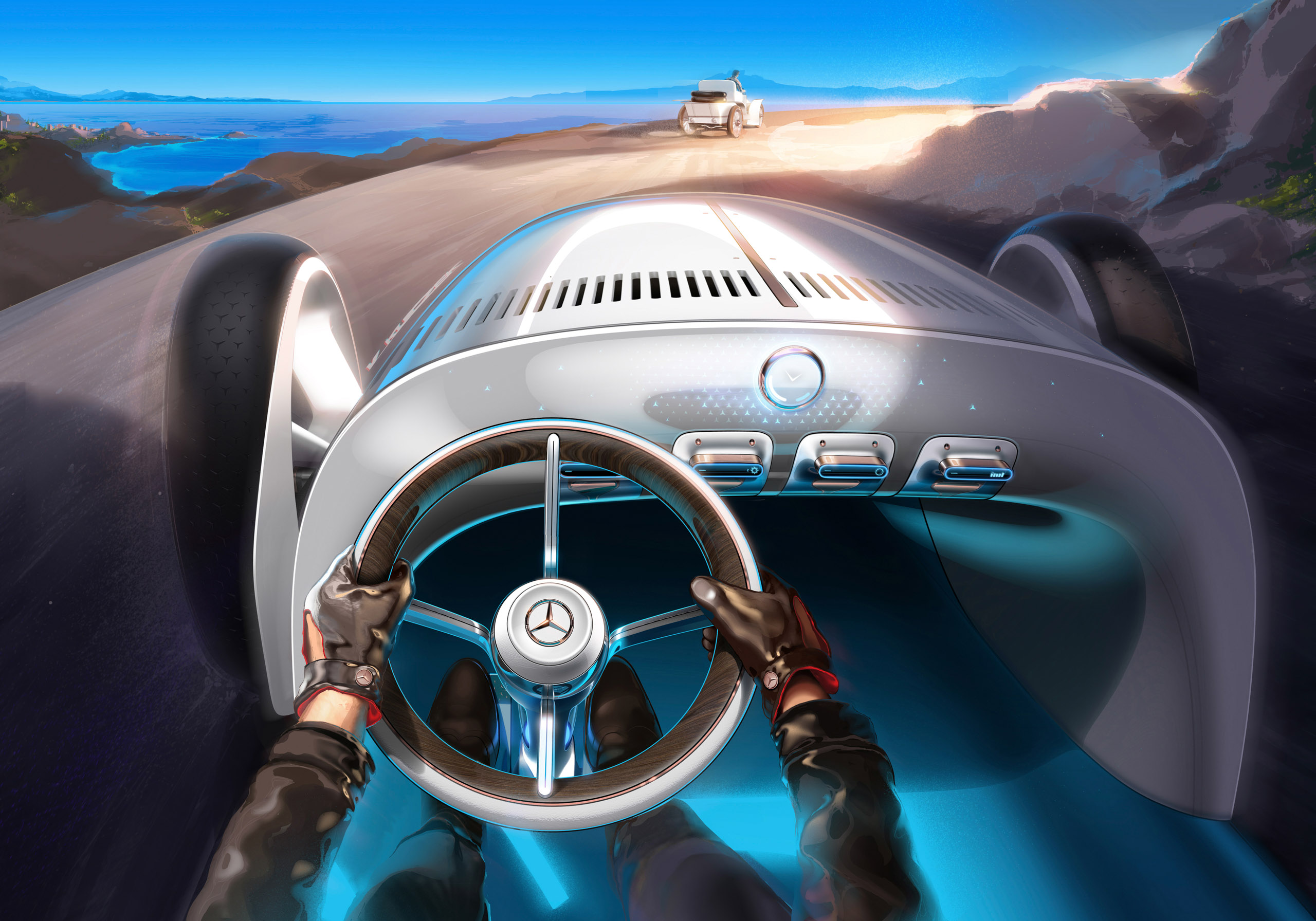 Mercedes tung concept xe tương lai mới với kiểu dáng rất cổ điển