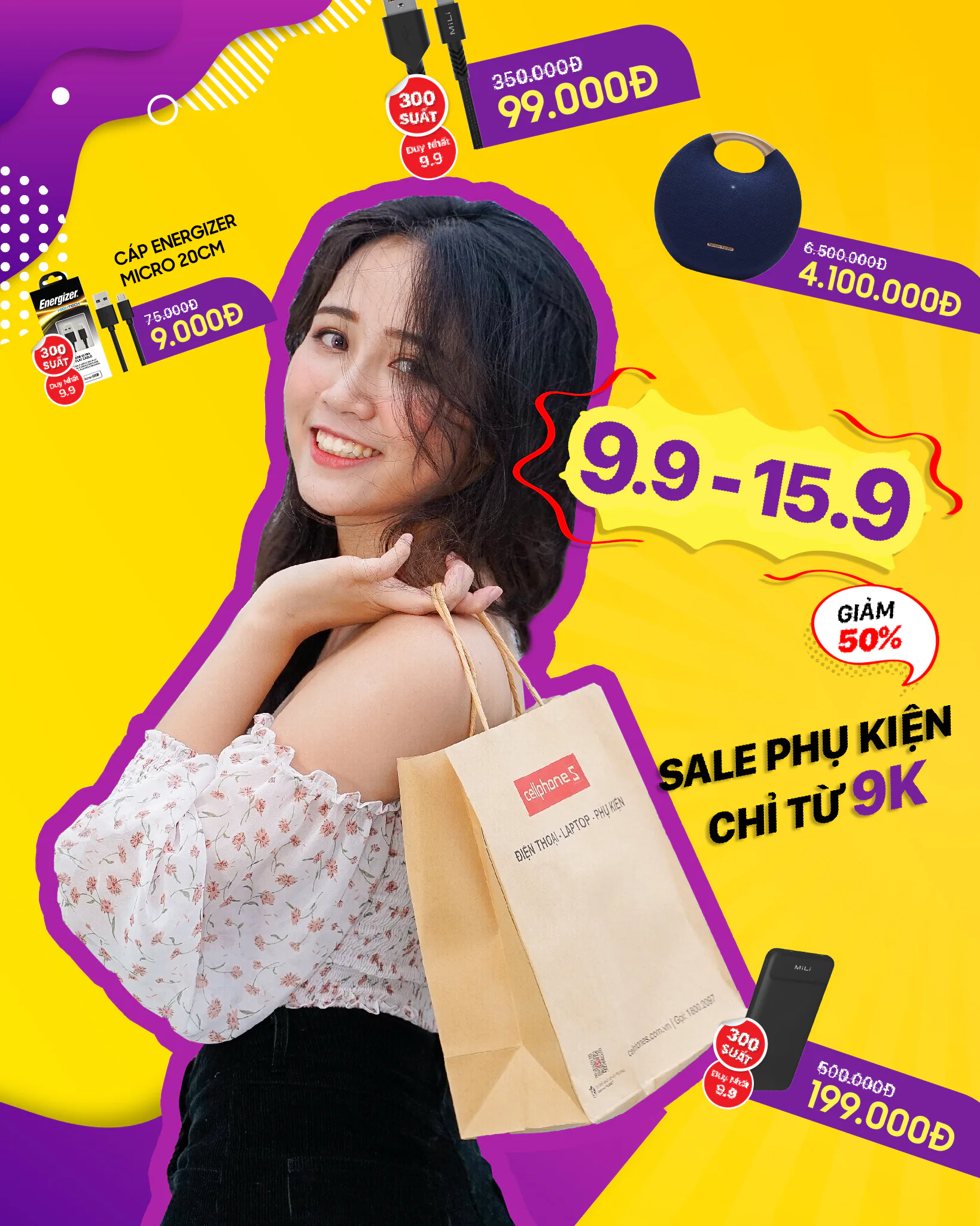CellphoneS cũng sale khủng ngày 9.9, cáp sạc iPhone MFI chỉ 99,000 VND