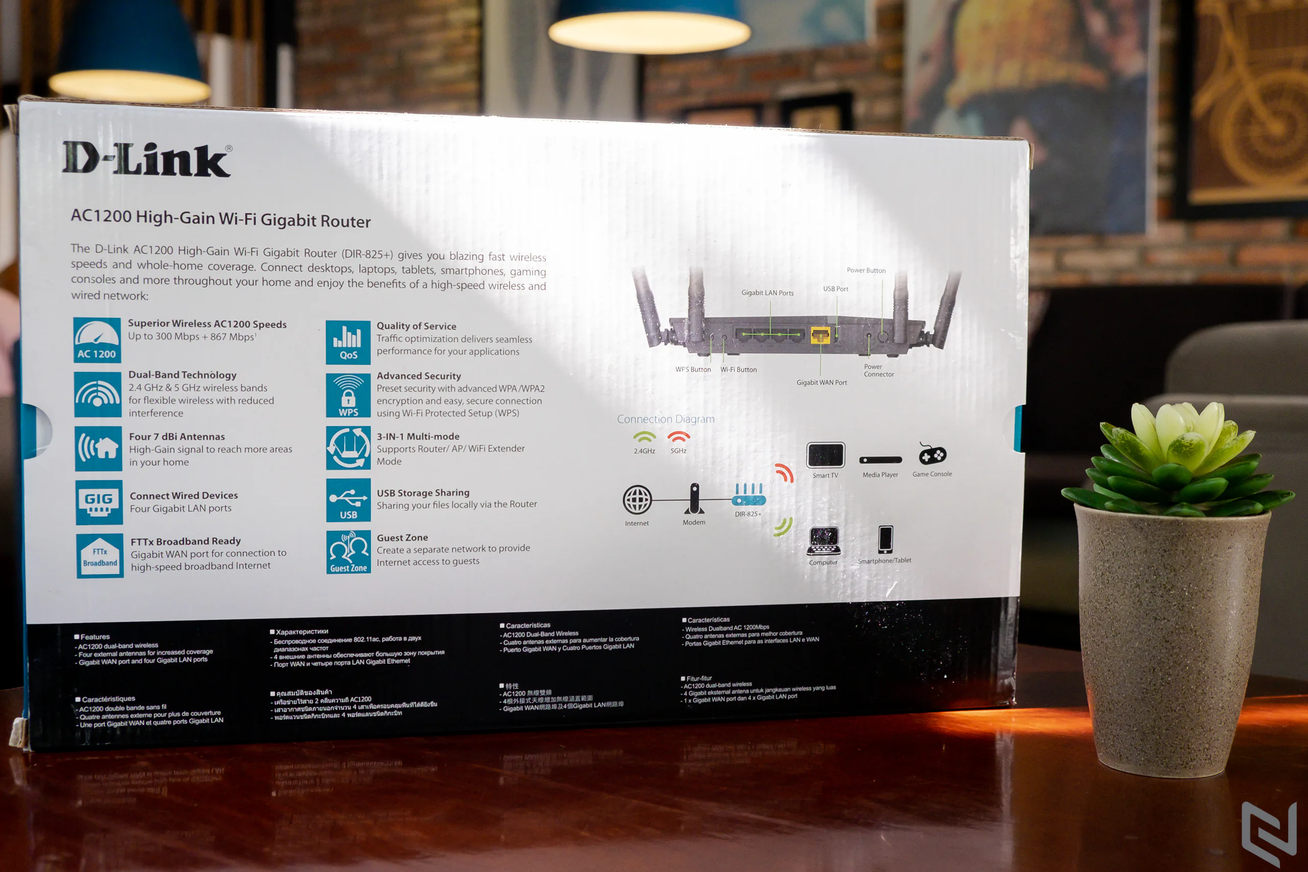 Đánh giá router D-Link DIR-825+, độ lợi sóng cao 4 x 7dBi, nhiều tính năng, giá 1.5 triệu đồng