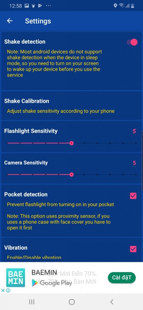 Thủ thuật Android: Cách lắc điện thoại để bật nhanh máy ảnh hoặc đèn pin flash trên smartphone