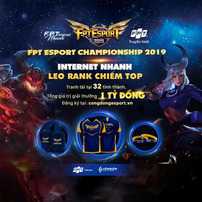 Giải đấu Liên Quân Mobile – FPT eSport Championship trở lại với tổng giải thưởng 1 tỷ đồng