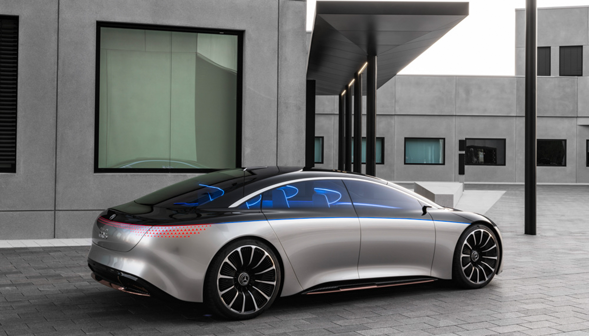 Mercedes tung concept xe điện Vision EQS mới với dáng vẻ hiện đại và tương lai