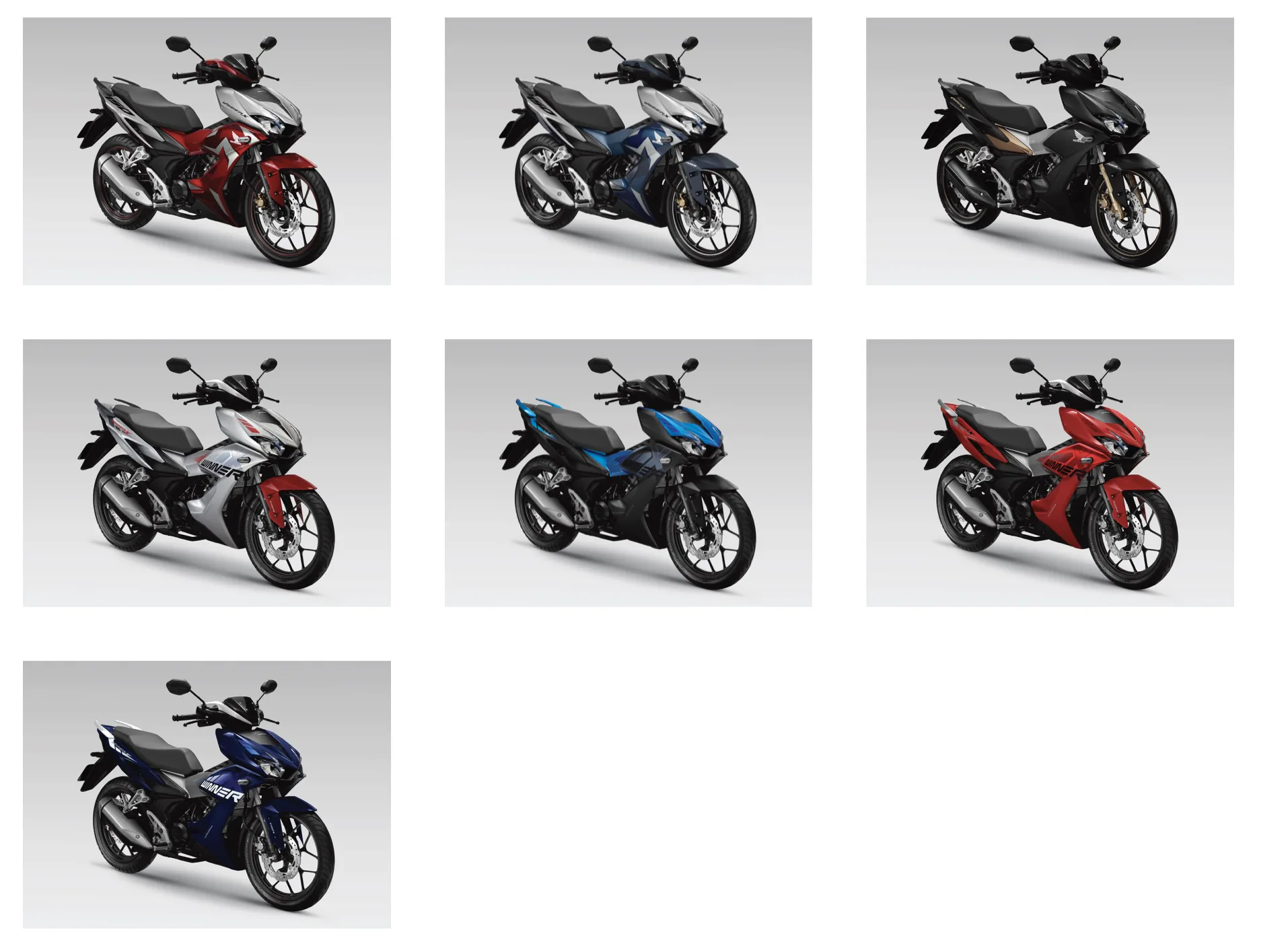 Honda Winner X chiếm lĩnh phân khúc xe côn tây tháng 8/2019
