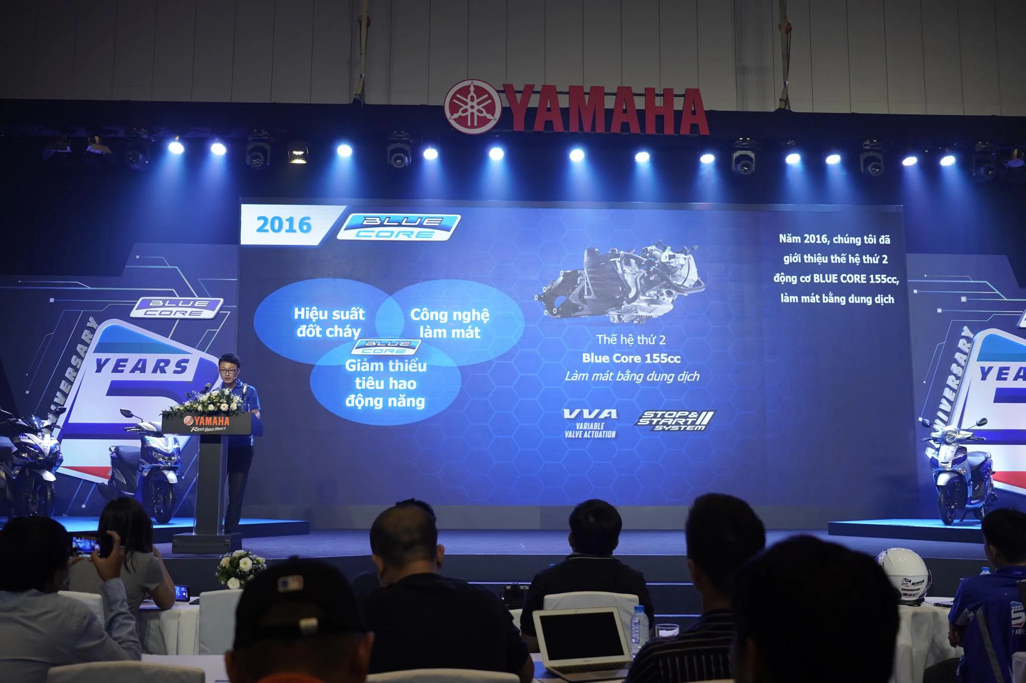 Yamaha Motor Việt Nam kỷ niệm 5 năm động cơ Blue Core và hành trình Asean Blue CoreTouring “Tiết kiệm xăng - Tăng sức mạnh”