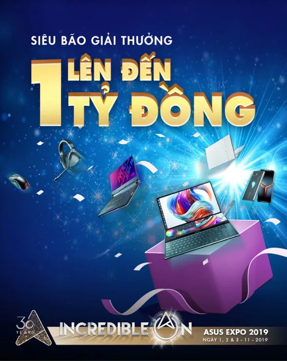 Khởi động ASUS Expo 2019 siêu triển lãm kỷ niệm ASUS 30 năm chủ đề “Khai phóng điều phi thường”