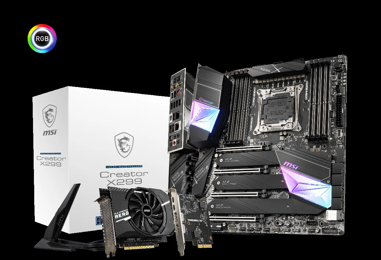 Chuyên nghiệp hơn với bo mạch chủ MSI Creator X299 và loạt vi xử lý intel Core X hoàn toàn mới