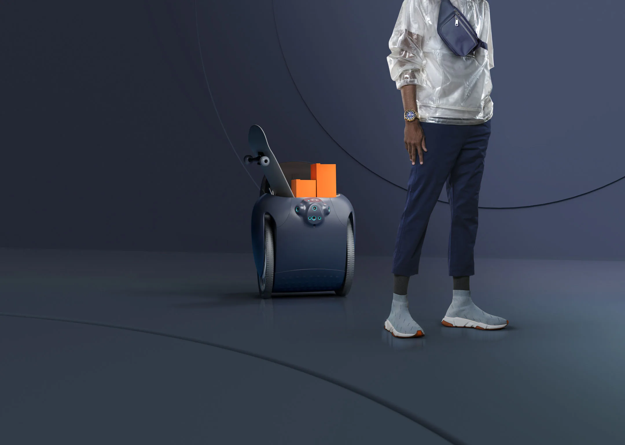 robot chở hàng gita