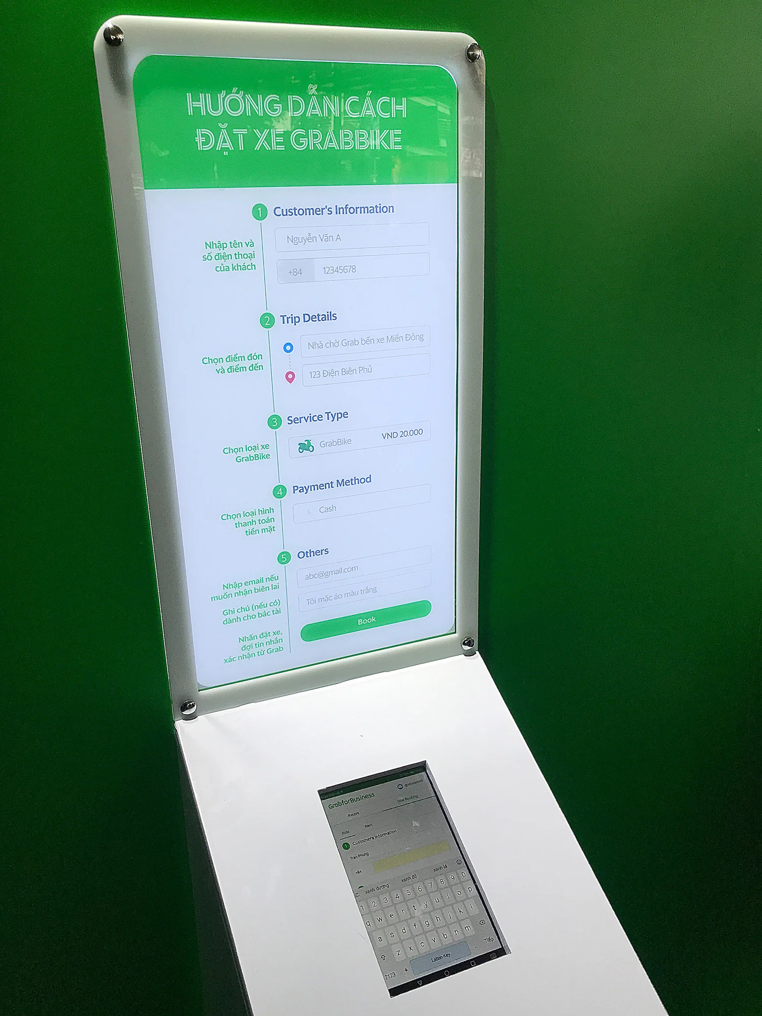 Grab triển khai thử nghiệm khu vực đón trả hành khách GrabBike tại Bến xe Miền Đông (TP.HCM)