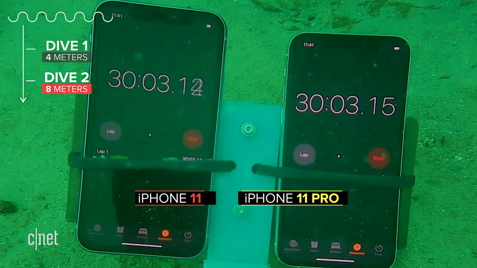 Thử nghiệm lặn sâu iPhone 11 và iPhone 11 Pro: 12 mét vẫn không xi nhê!