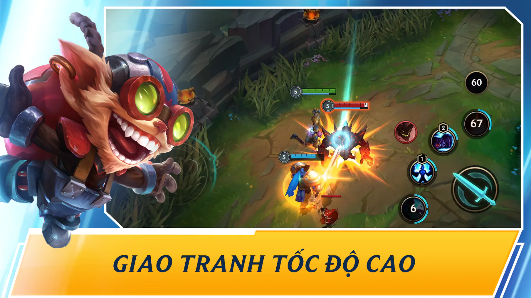 Liên Minh Huyền Thoại: Tốc Chiến, phiên bản di động của Liên Minh Huyền thoại chính thức ra mắt và thử nghiệm
