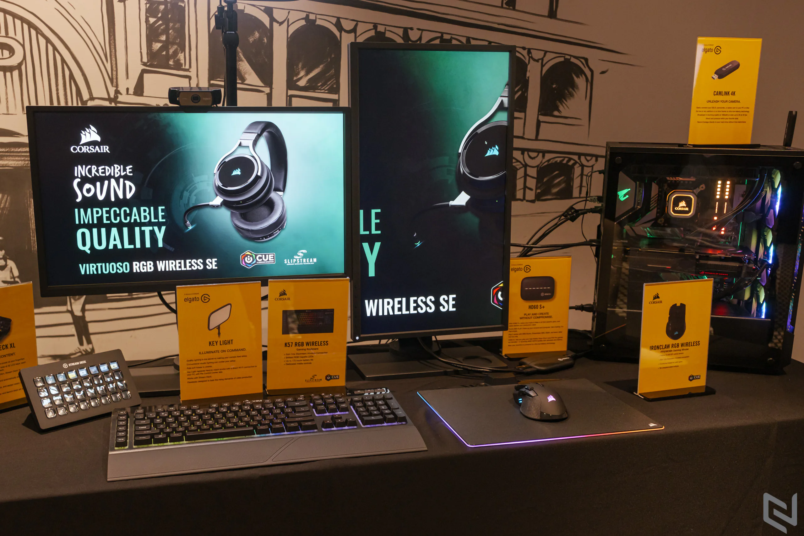 Corsair ra mắt tai nghe Virtuoso RGB Wireless cao cấp và làm mới các loạt sản phẩm trước đó