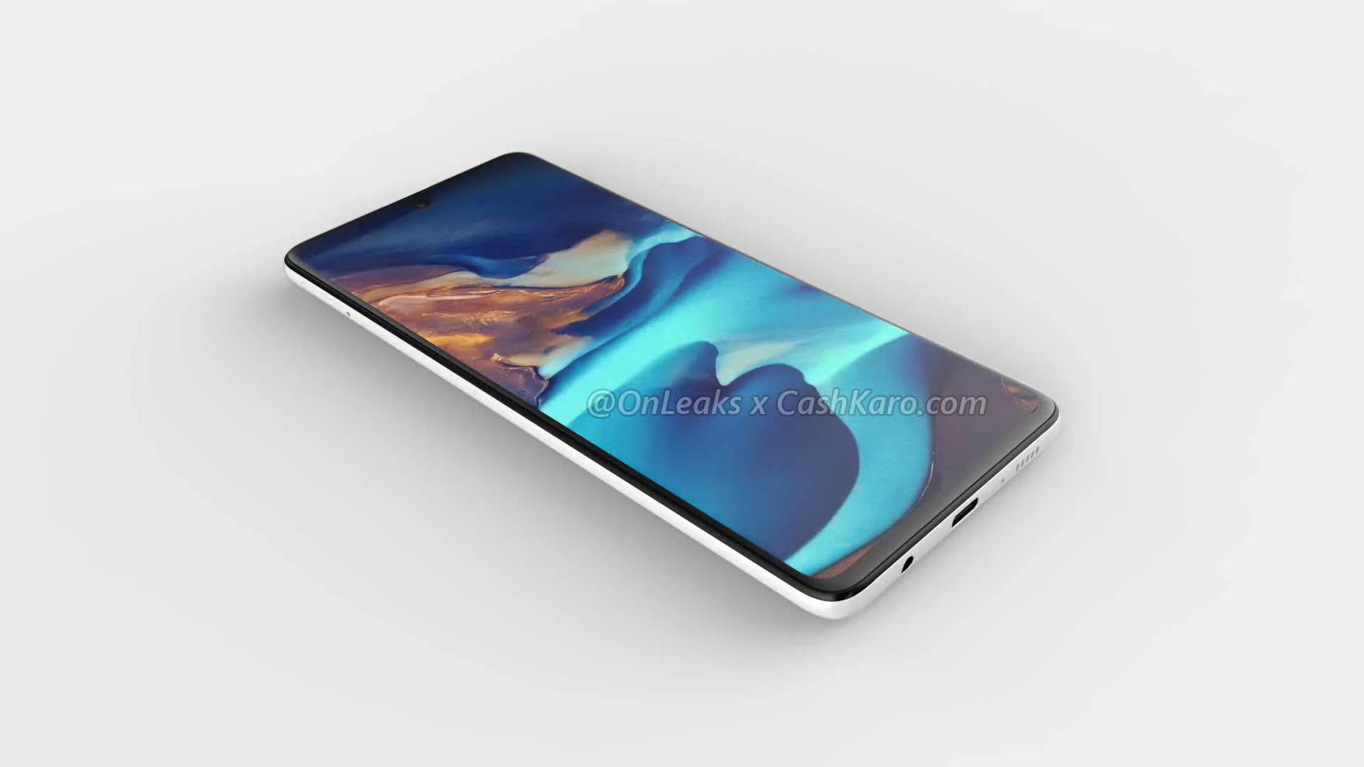 Lộ diện Galaxy A71 với cụm bốn camera sau, màn hình lớn, camera trước đục lỗ