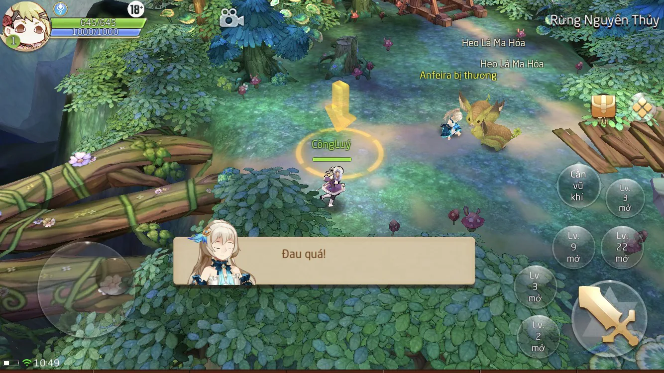 Vùng đất gió Laplace M - Game nhập vai phong cách anime chibi với hiệu ứng thú vị