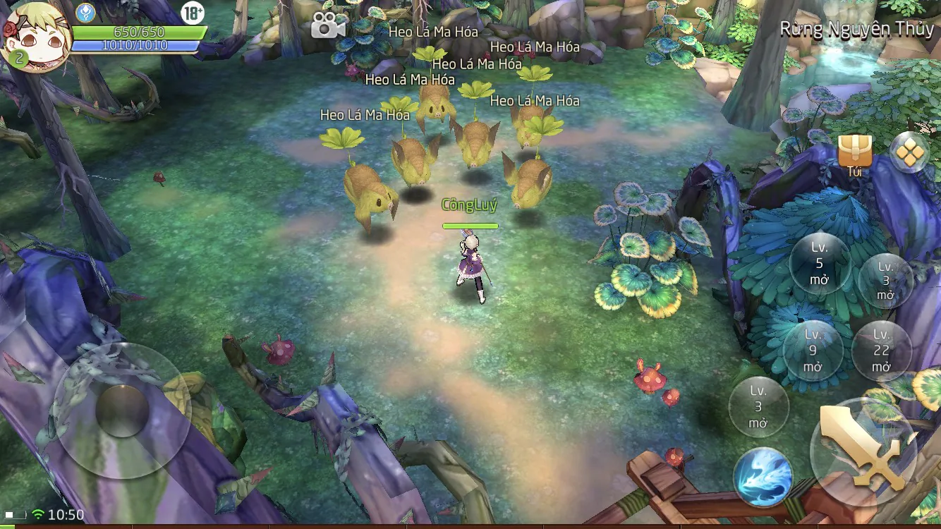 Vùng đất gió Laplace M - Game nhập vai phong cách anime chibi với hiệu ứng thú vị