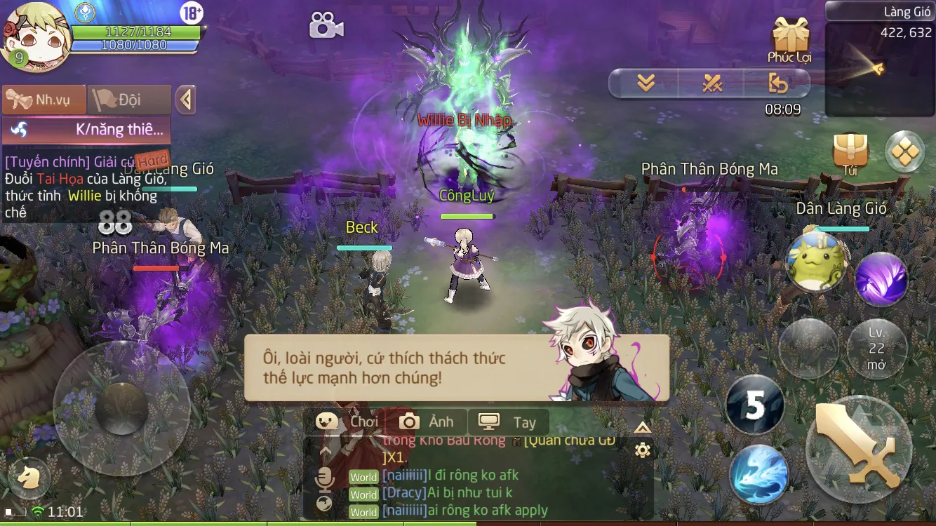 Vùng đất gió Laplace M - Game nhập vai phong cách anime chibi với hiệu ứng thú vị