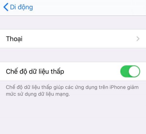 Cách tiết kiệm dung lượng mạng 3G/4G trên iPhone chạy iOS 13