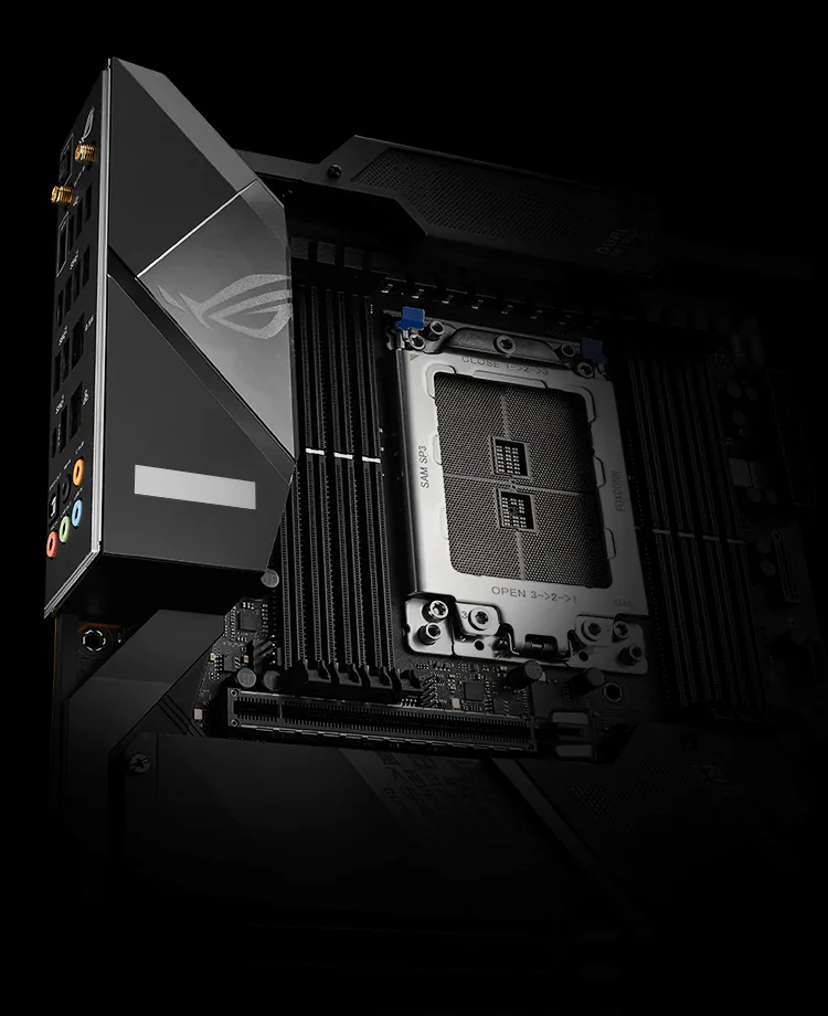 Mở hộp mainboard ROG Strix TRX40-E Gaming: Thiết kế cực ngầu, màn hình OLED tuỳ biến cực chất