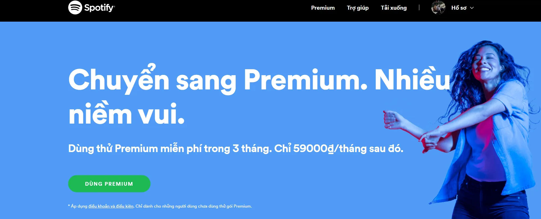 Hướng dẫn đăng ký Spotify Premium không cần thẻ tín dụng