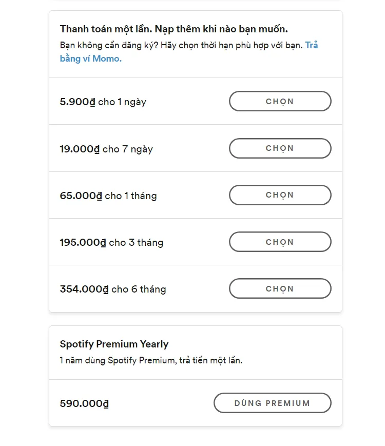 Hướng dẫn đăng ký Spotify Premium không cần thẻ tín dụng