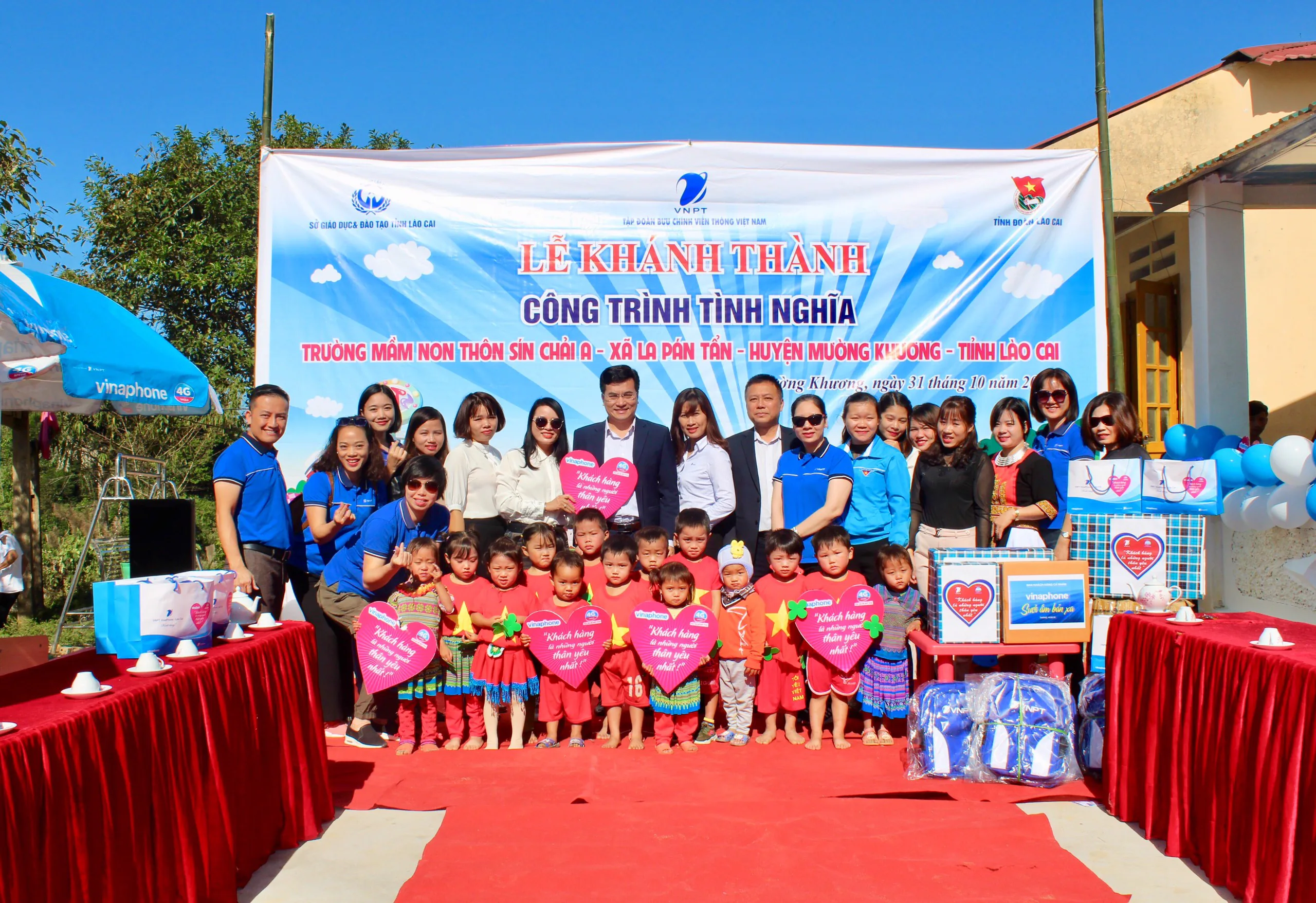 VNPT VinaPhone khánh thành công trình trường mầm non thôn Sín Chải A
