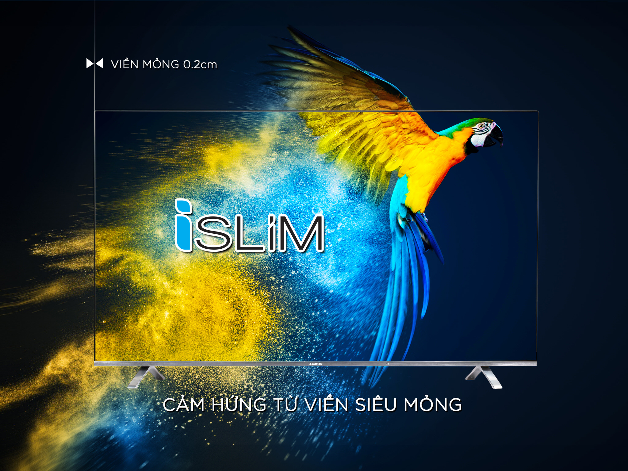 Asanzo giới thiệu dòng iSLIM TV – mỏng viền rộng ảnh, giá từ 3,990,000 VND