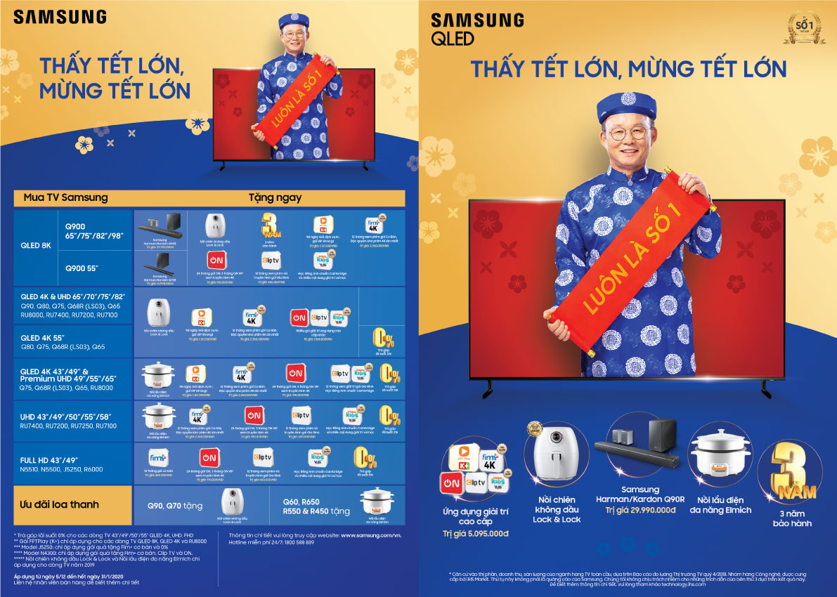 Samsung khởi động chương trình khuyến mãi tết “Thấy Tết Lớn, Mừng Tết Lớn”