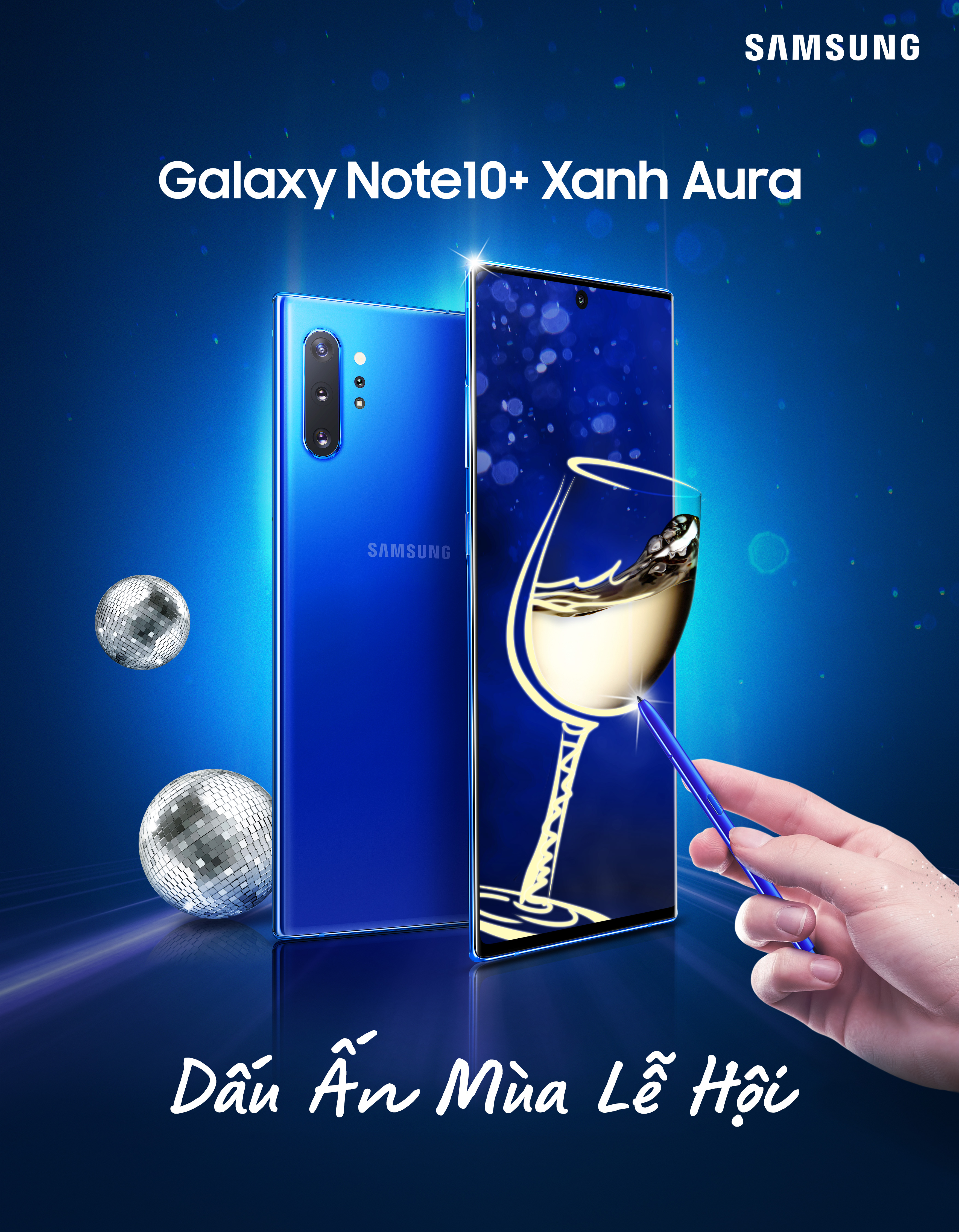 Galaxy Note10 và Note 10+ có thêm hai màu sắc mới: Đỏ Aura may mắn và Xanh Aura thời thượng