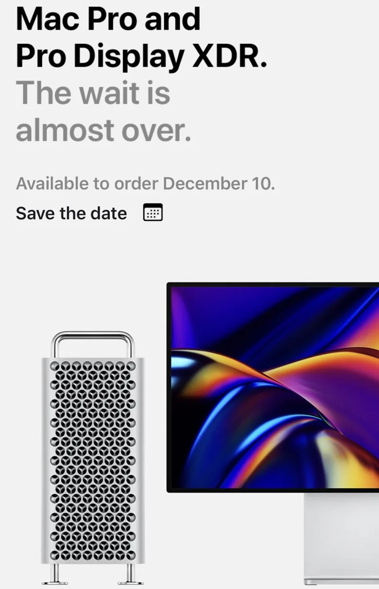 Apple sẽ mở bán bộ đôi Mac Pro 2019 và Pro Display XDR vào 10/12