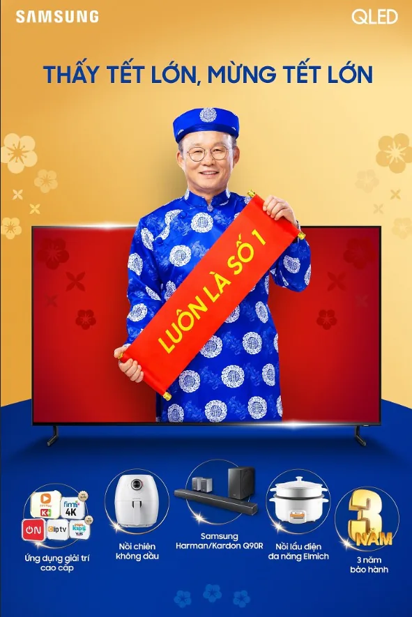 Samsung khởi động chương trình khuyến mãi tết "Thấy Tết Lớn, Mừng Tết Lớn"