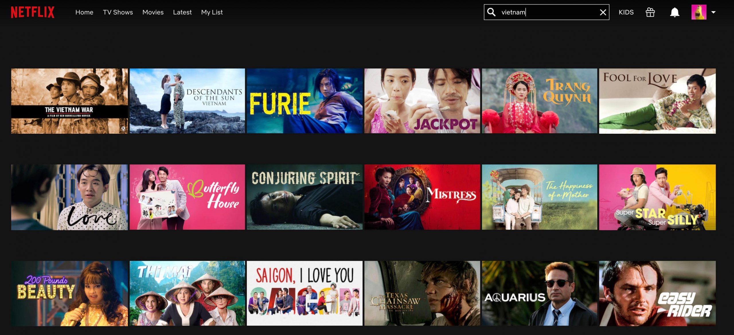 Netflix cập nhật thêm nhiều phim Việt Nam phục vụ khán giả Việt