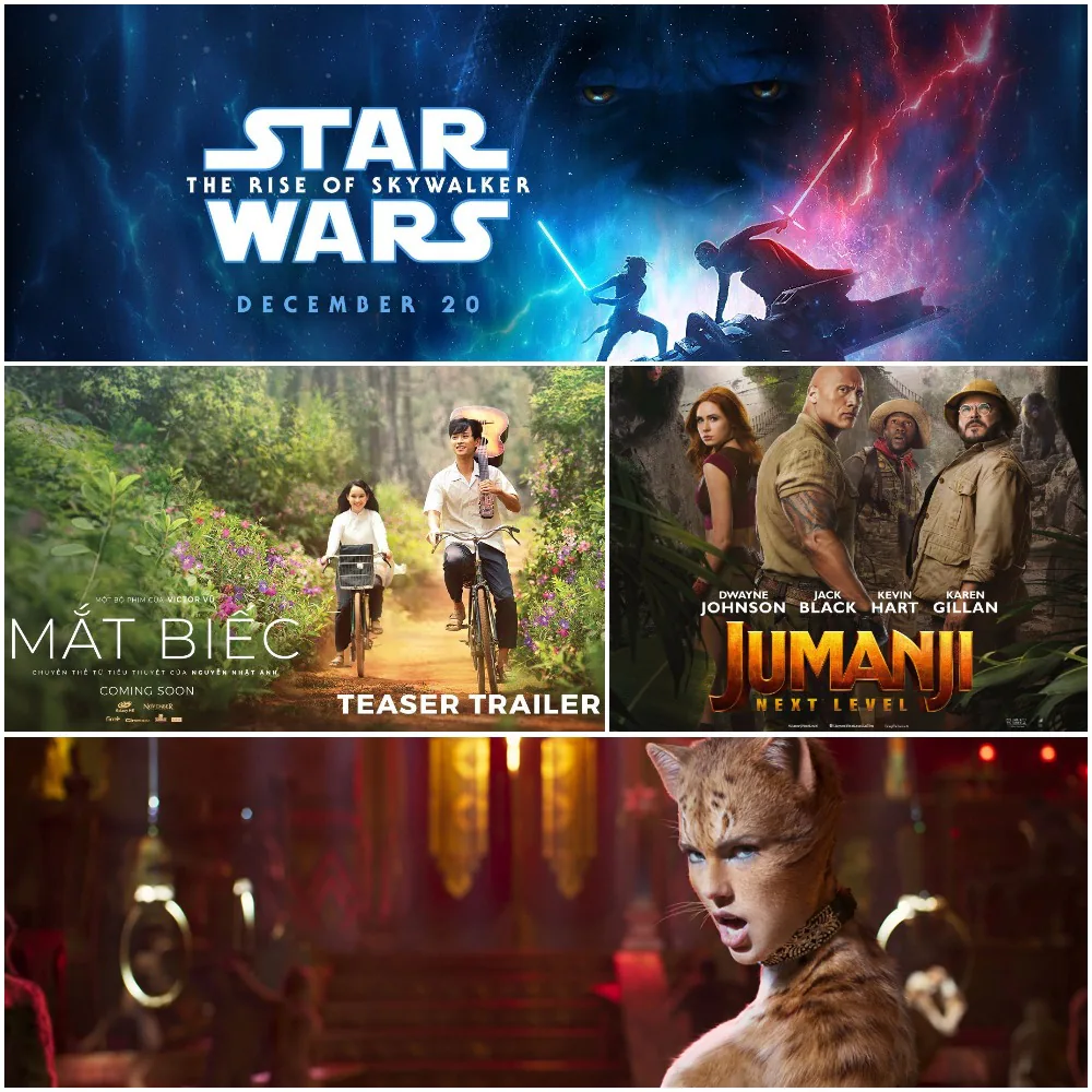 Phim chiếu rạp tháng 12/2019: Phim Giáng sinh, tiêu điểm Star Wars: Skywalker trỗi dậy và Mắt Biếc