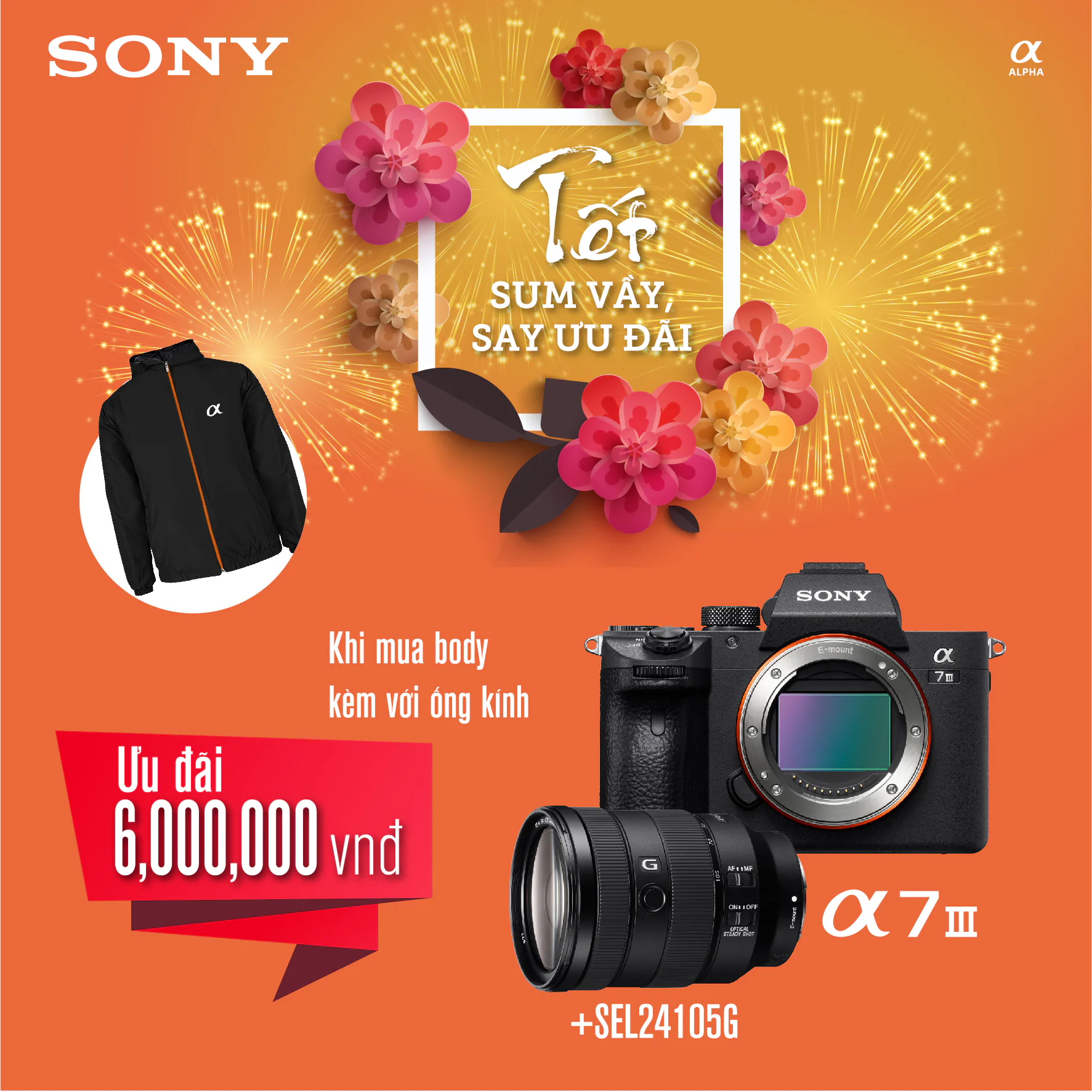 Sony tung chương trình khuyến mãi hấp dẫn mùa Tết 2020 cho máy ảnh và ống kính