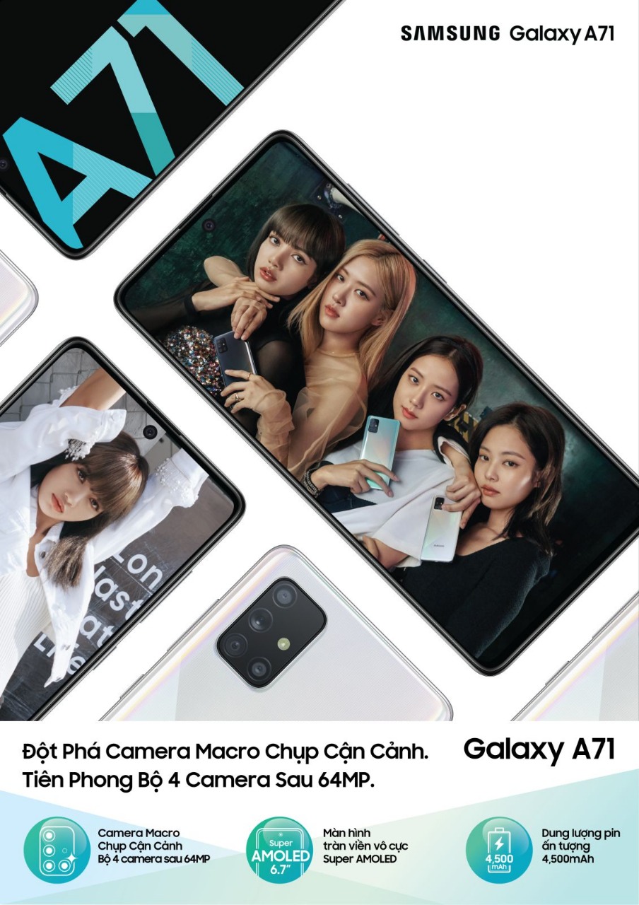 Samsung ra mắt và mở bán Galaxy A71, Việt Nam tiếp tục là một trong những thị trường bán ra đầu tiên trên thế giới