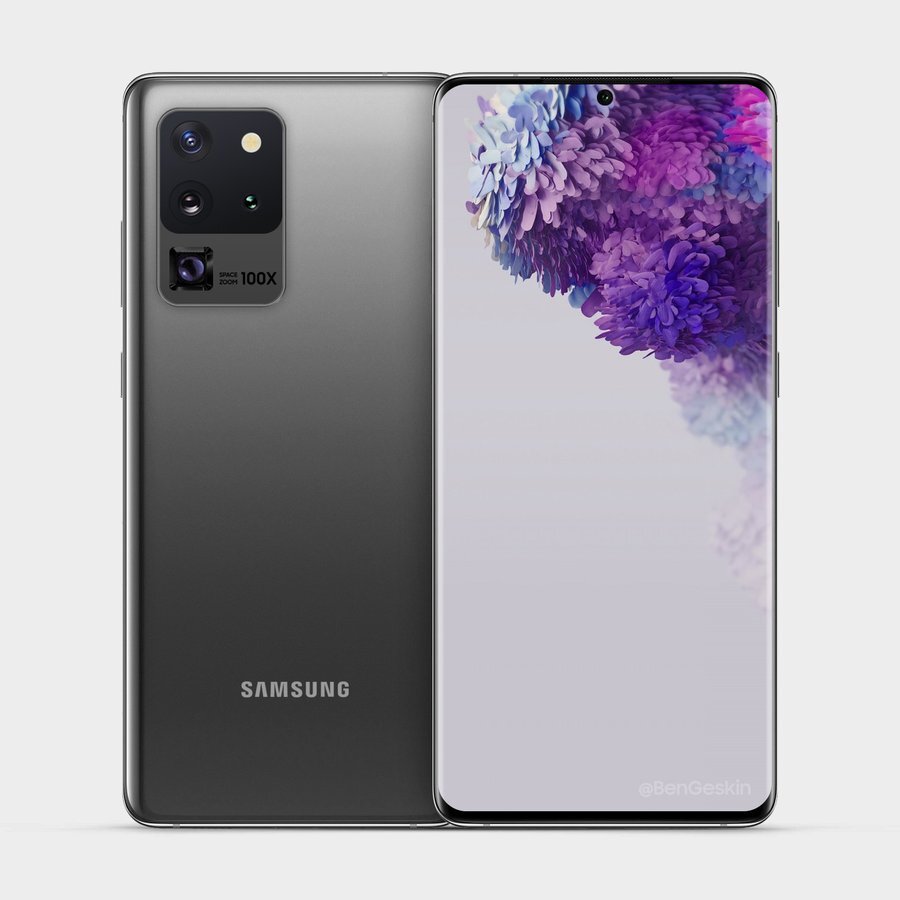 Xuất hiện ảnh render của Galaxy S20 Ultra 5G đẹp mắt