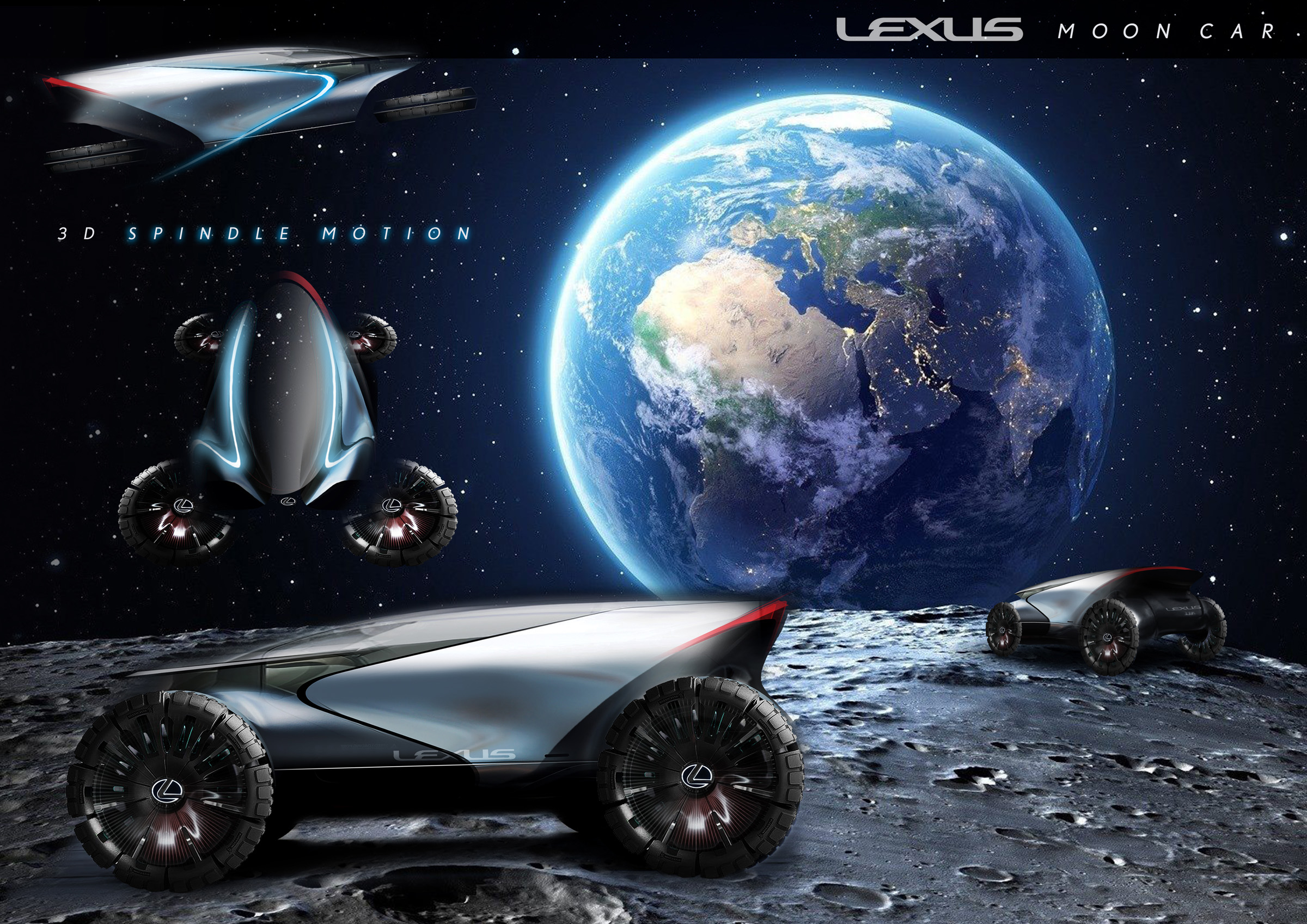 Lexus lên ý tưởng cho phương tiện dành cho con người sử dụng trên Mặt Trăng