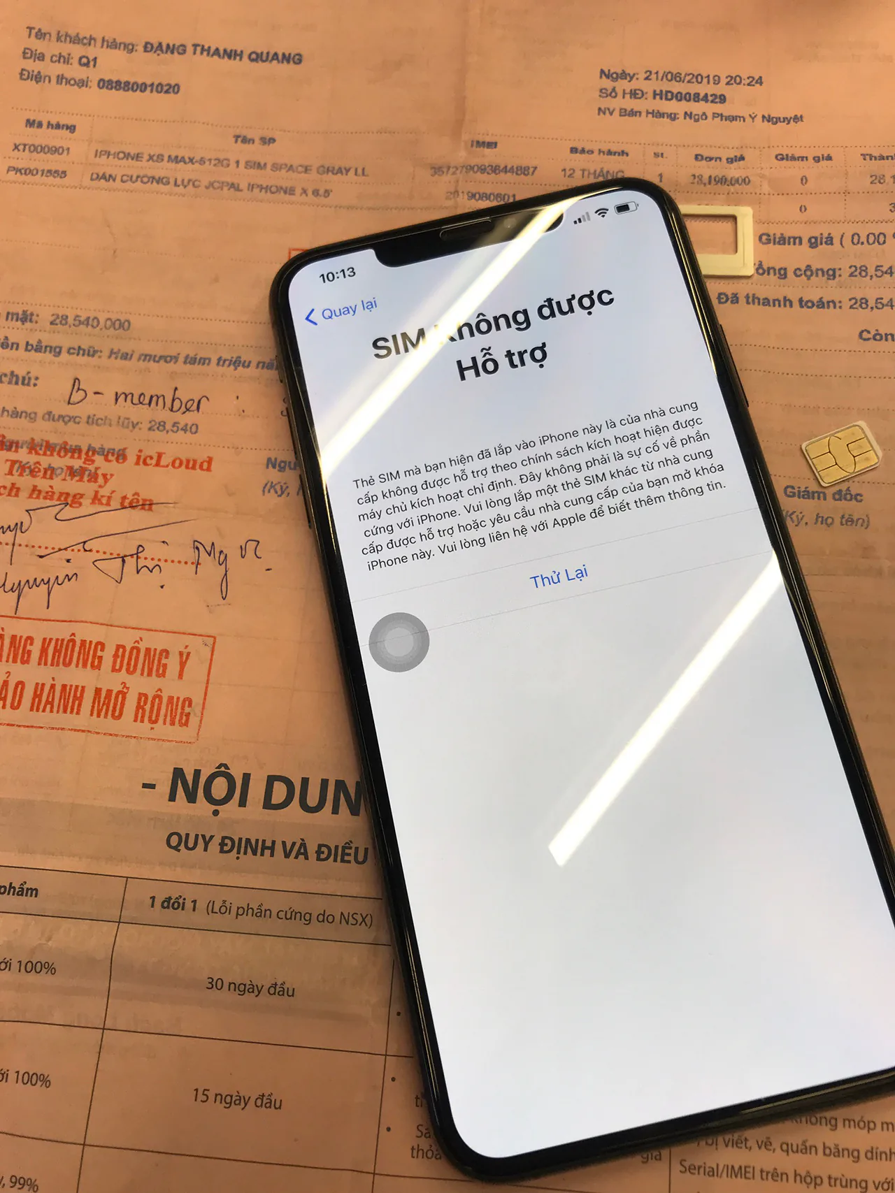 iPhone Xs Max Quốc tế lộ nguyên hình hàng "dỏm" tại Bạch Long Mobile
