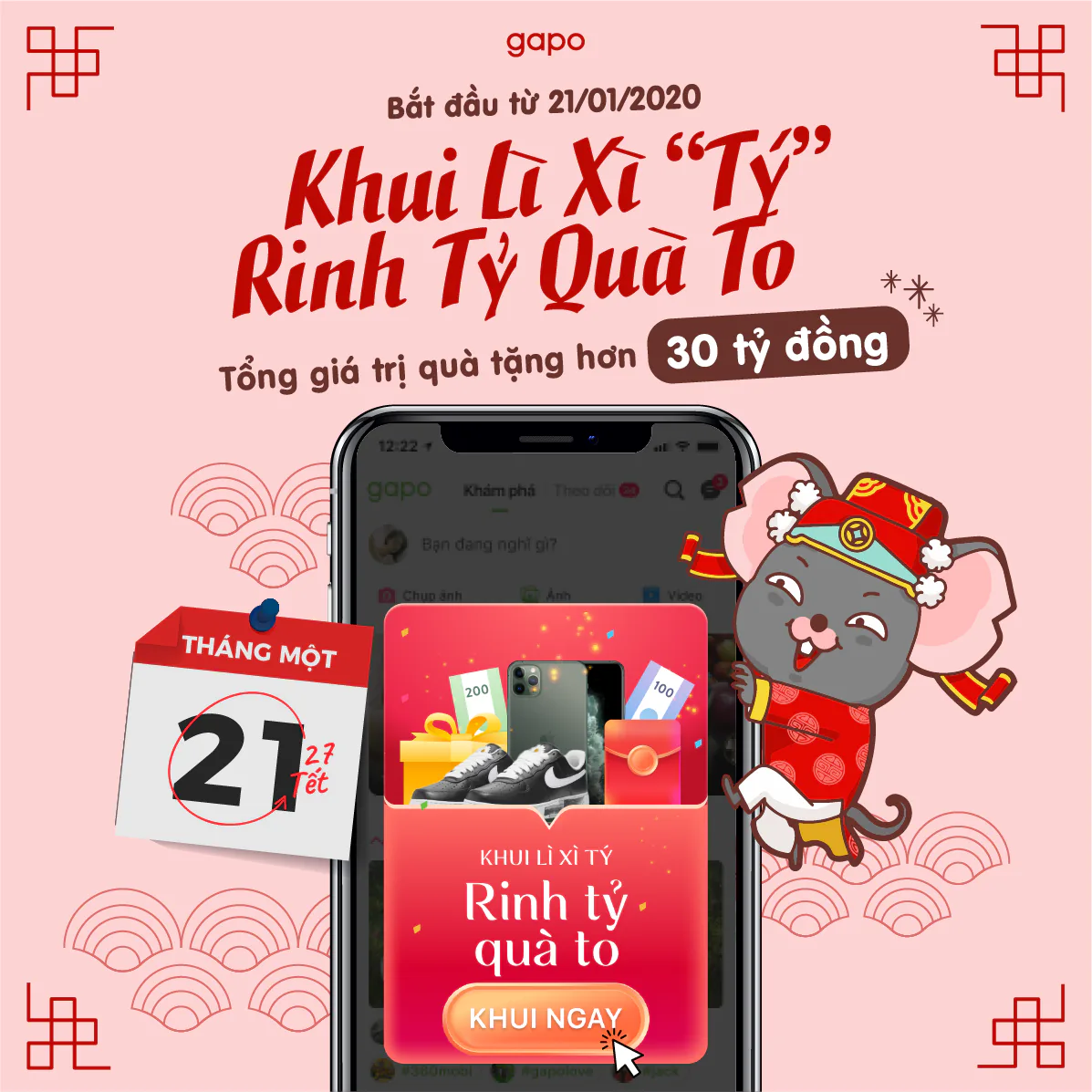Gapo tung bộ khung hình cực chất kêu gọi “tết văn minh”
