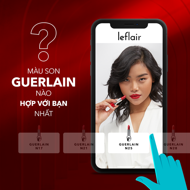 Leflair ứng dụng AR cho phép khách hàng thử sản phẩm ngay trên điện thoại