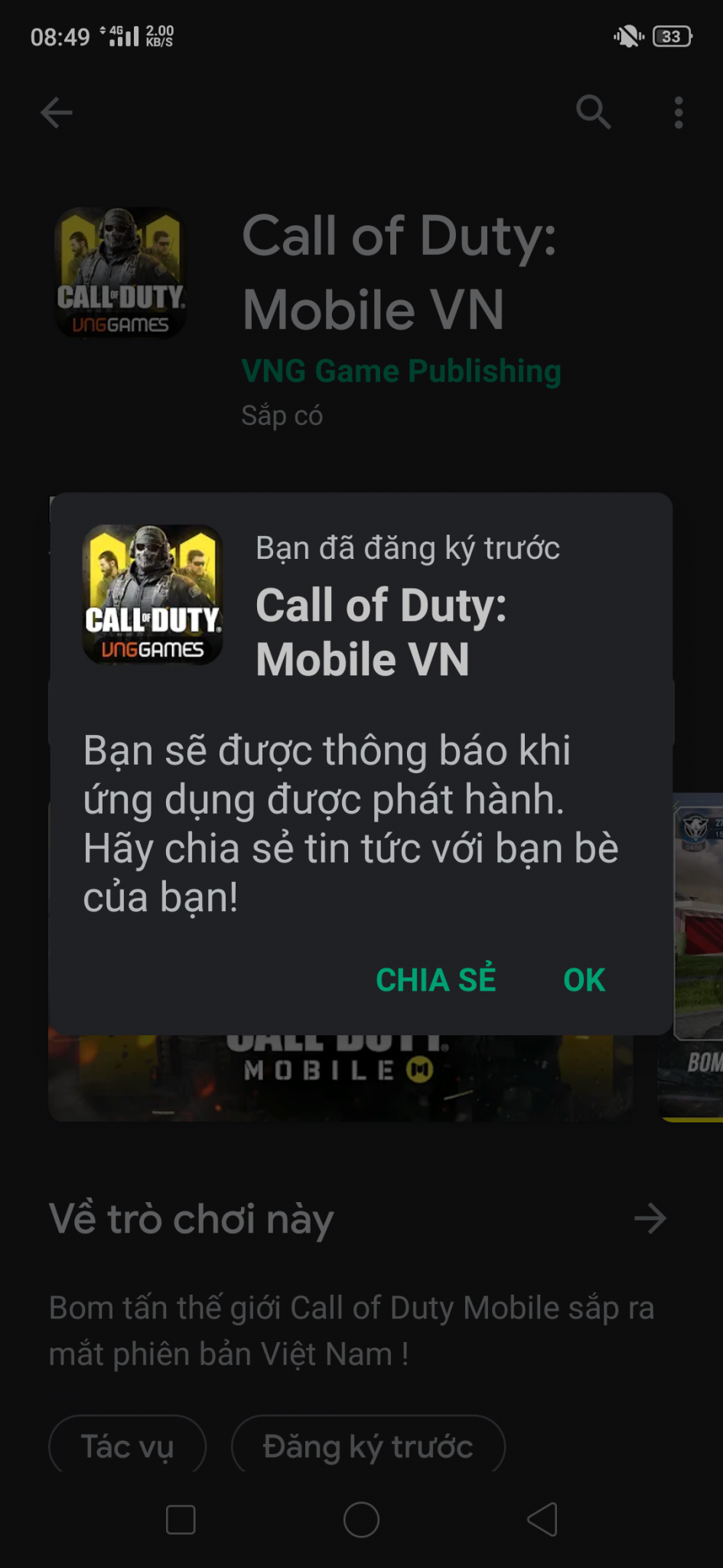 Call of Duty: Mobile đã bắt đầu cho đăng ký trước tại Việt Nam với các phần quà hấp dẫn