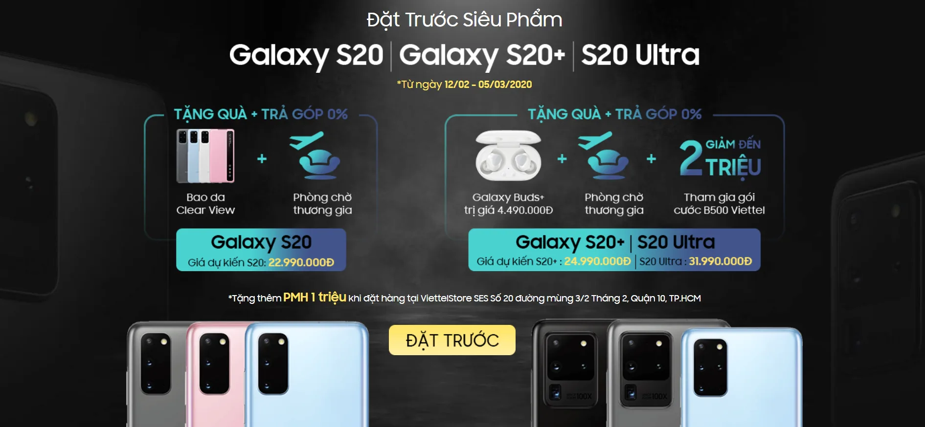 Mua Galaxy S20 ở đâu quà ngon nhất, khuyến mãi nhiều nhất