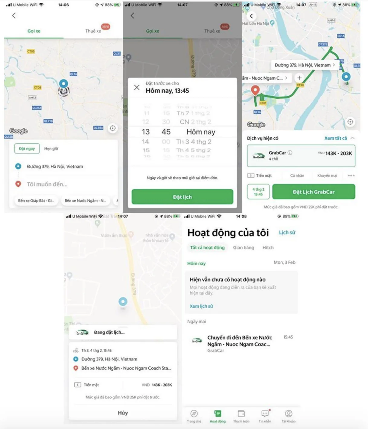 Grab triển khai thử nghiệm “Chuyến Xe Hẹn Giờ” cho dịch vụ GrabCar tại Hà Nội