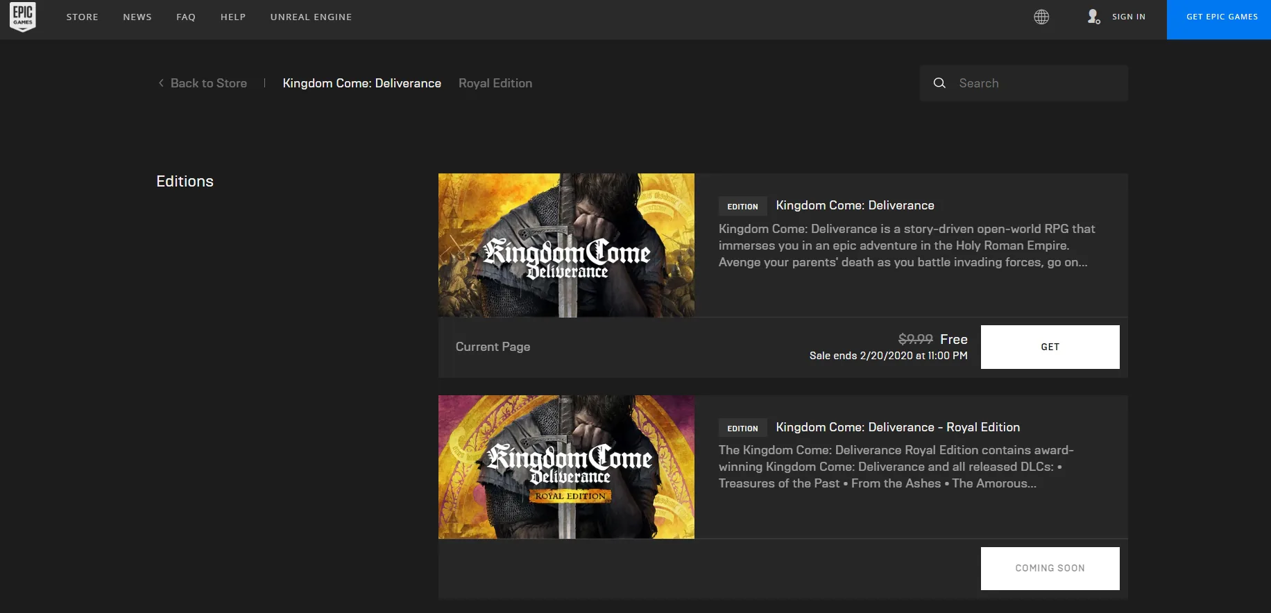 Nhanh tay lấy ngay Kingdom Come: Deliverance, game nhập vai hành động đỉnh cao đang được Epic tặng miễn phí 100%