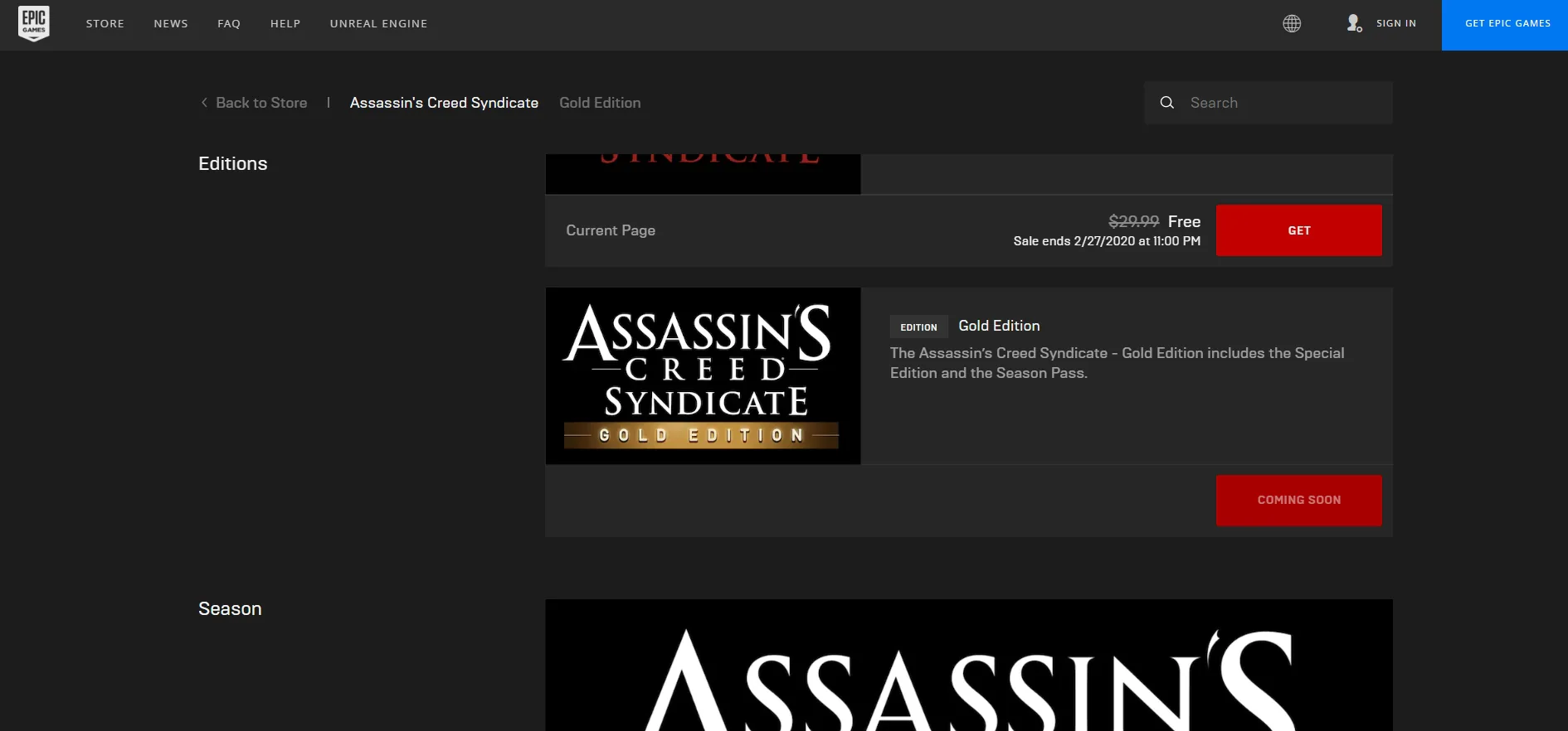 Nhanh tay lấy game Assassin's Creed Syndicate hiện đang được Epic Games tặng miễn phí