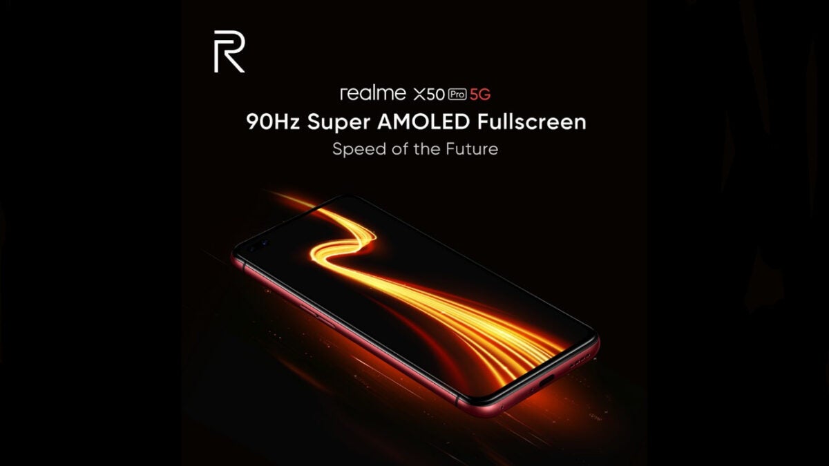 Realme xác nhận chiếc flagship X50 Pro 5G sẽ có màn hình Super AMOLED 90Hz