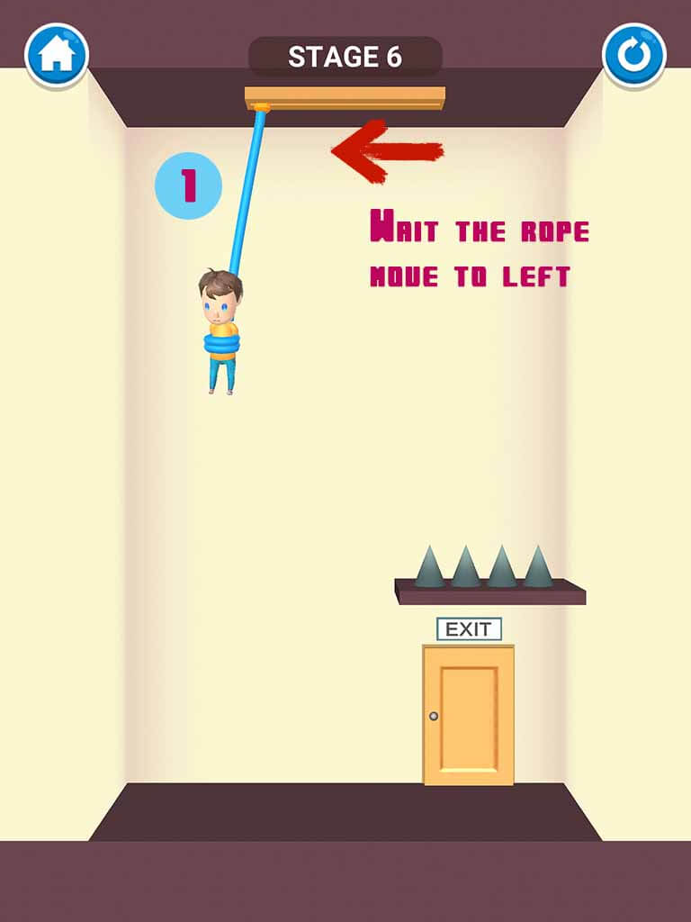 Đáp án game Rescue Cut - Rope Puzzle: Cắt làm sao để giải cứu nhân vật