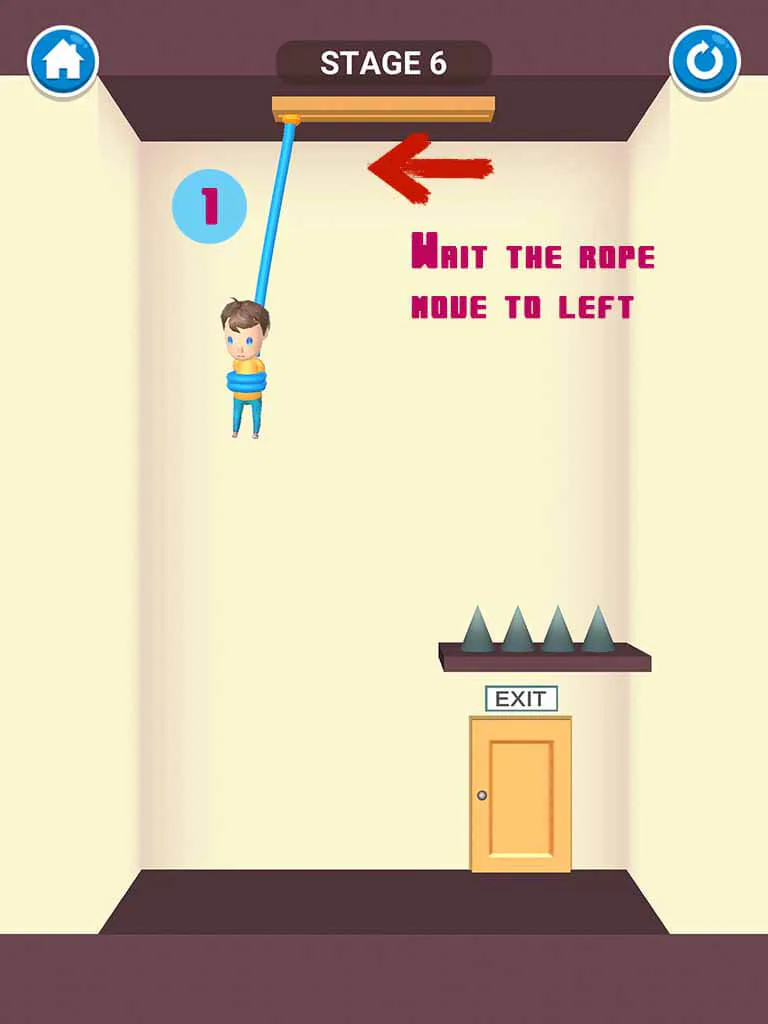 Đáp án game Rescue Cut - Rope Puzzle: Cắt làm sao để giải cứu nhân vật